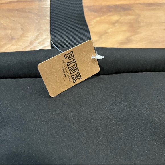 Victoria's Secret PINK Black Quilted Puffer Tote Shopping Travel Bag; NWT ($50) - Picture 4 of 8